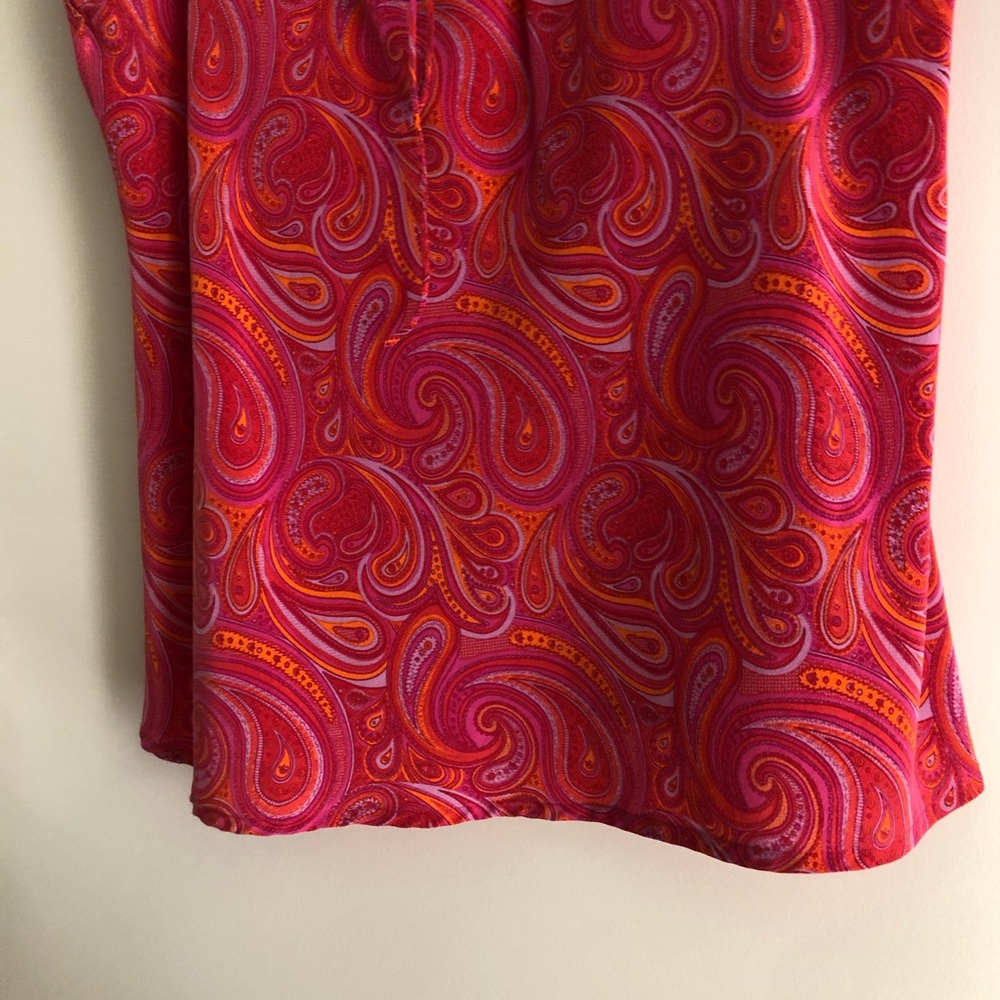 Banana Republic Paisley Tank Top Size L - Picture 6 of 15